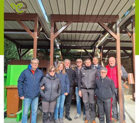 Installazione compostiera presso la Scuola Forestale Carabinieri di Cittaducale (RI)