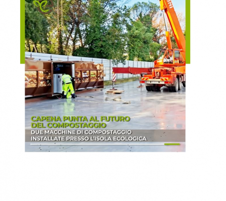 Installazione di due macchine di compostaggio da 150 ton/anno presso il comune di Capena (RM)